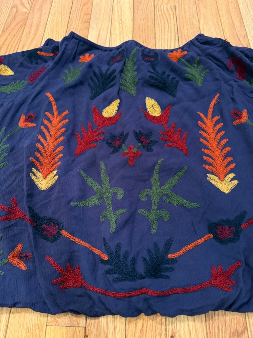 Laurie Felt Purple Floral Embroidered Detail Blouse Size 1X - Picture 8 of 11
